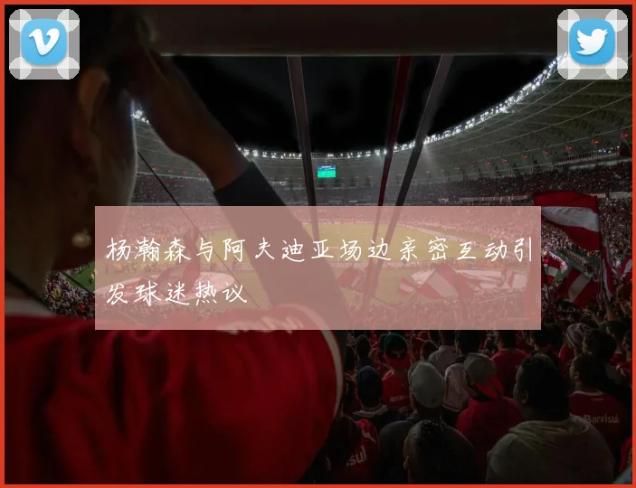 杨瀚森与阿夫迪亚场边亲密互动引发球迷热议